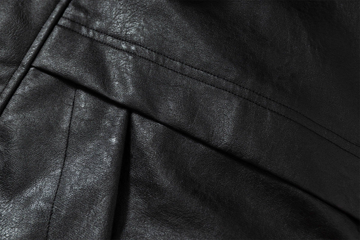 Detachable Fleece Neck Oversized Flight Bomber Jacket