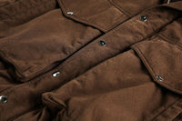 Brown Fleece Neck Funnel Hunter Jackets