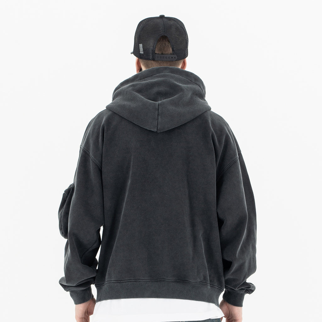 Oversize Multi Pocket Zip Up Hoddies