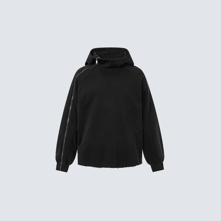Asymmetric Zipped Hoddie