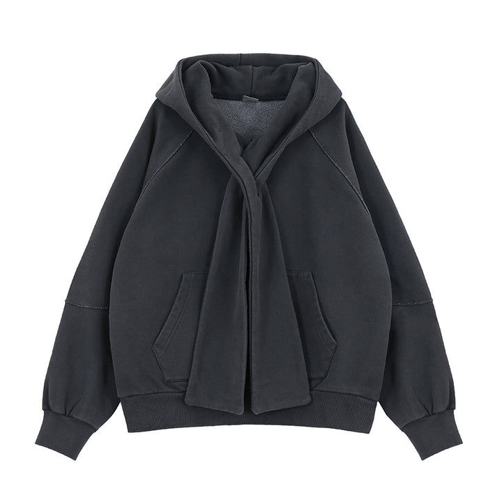 Oversized Scarfed Hoodie