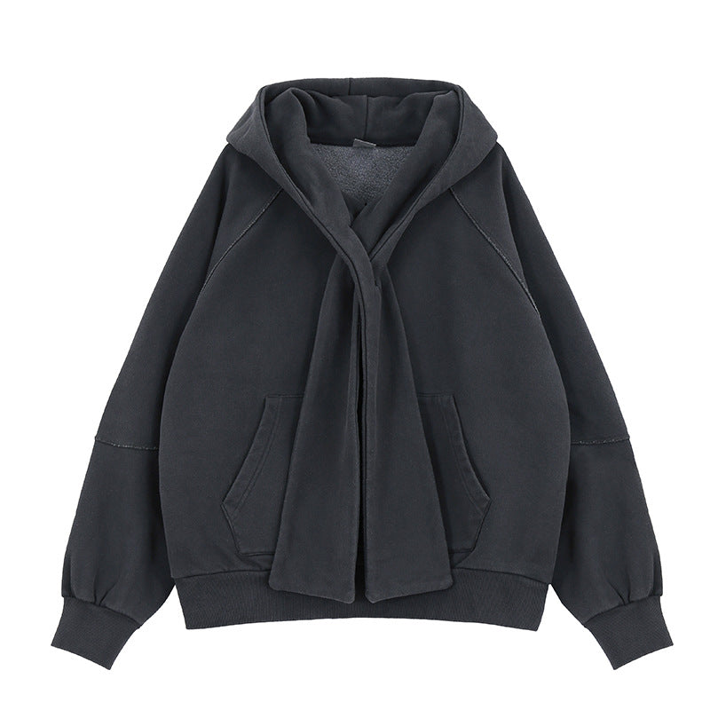 Oversized Scarfed Hoodie