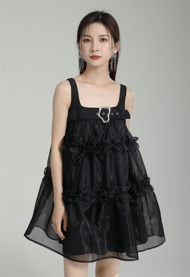GATHERED BLET DRESS
