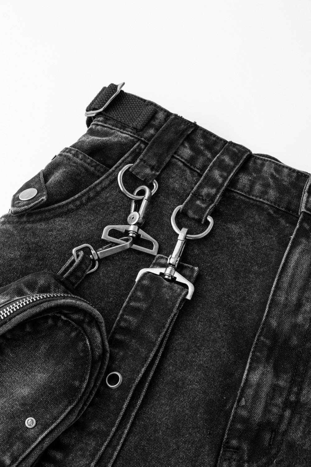 Detachable Cargo Denim Pants