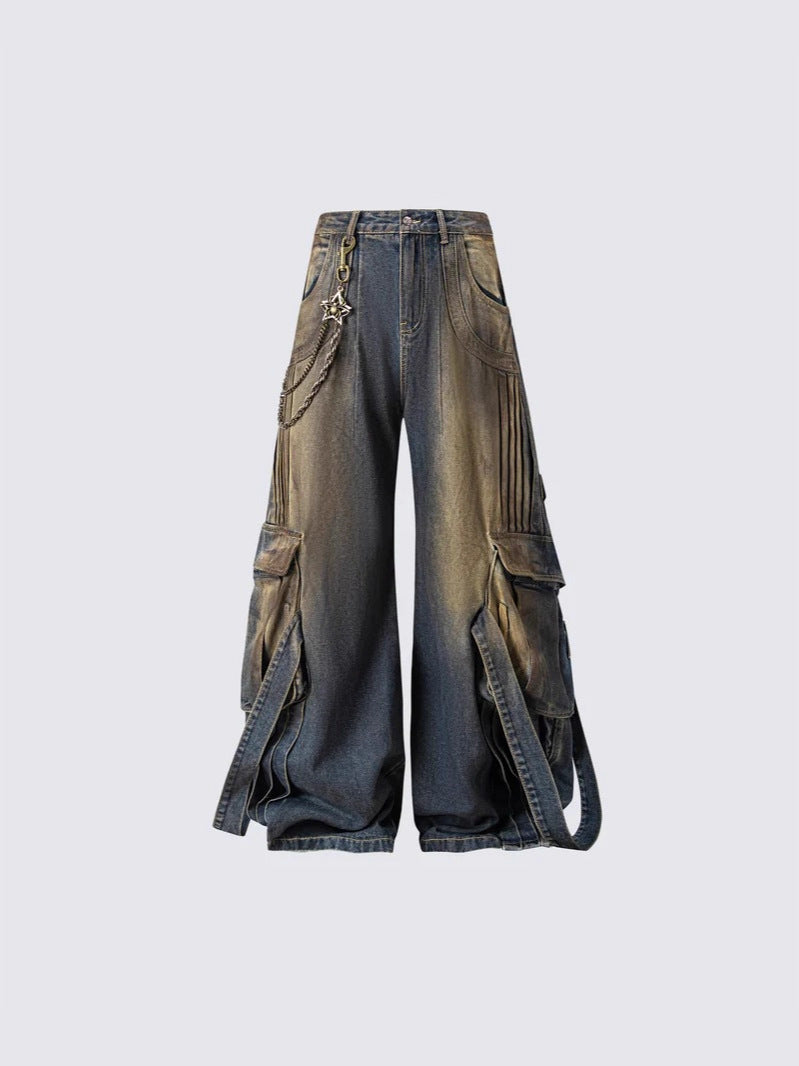 Dirt Stringed Denim Pants