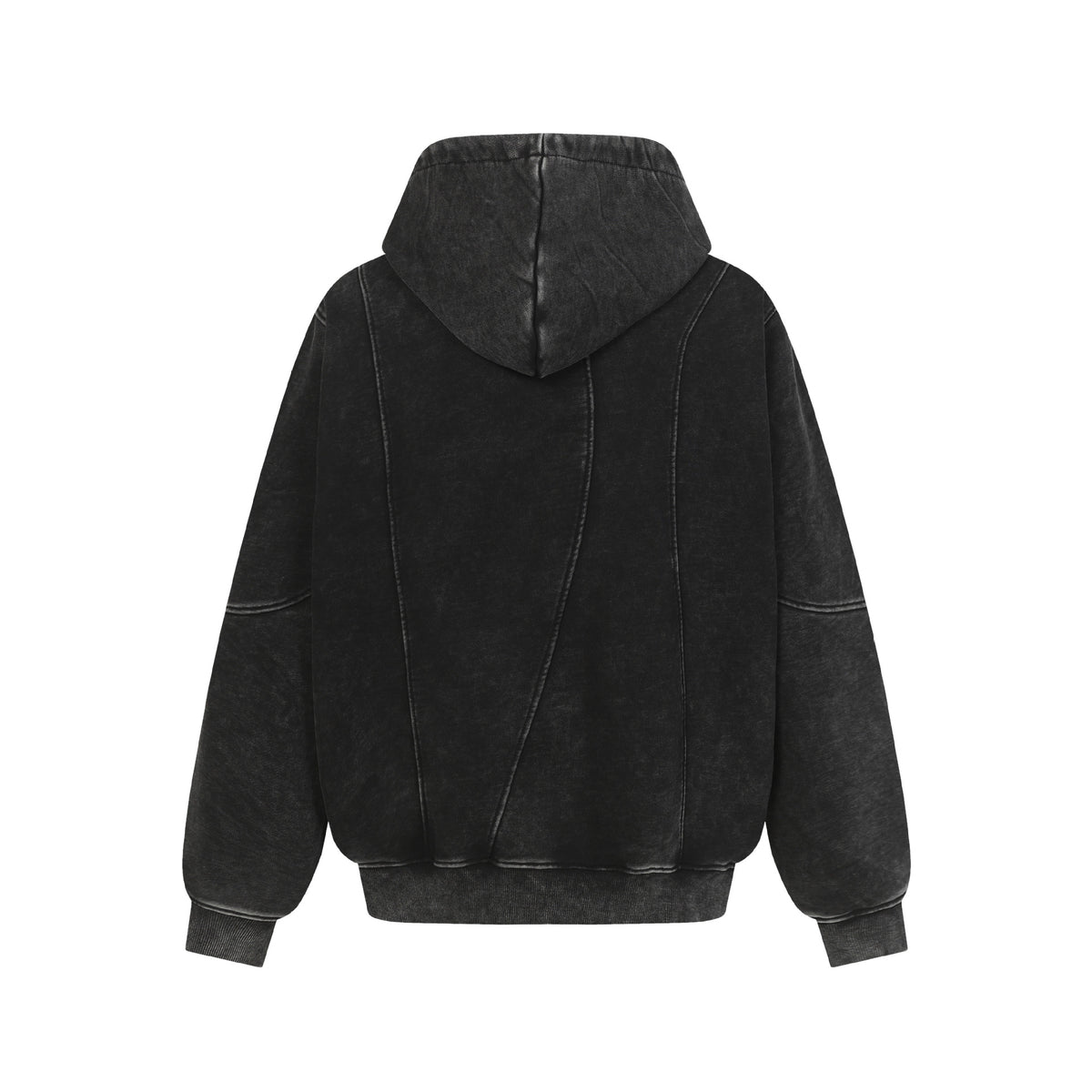 Gathered Waved Hoodie