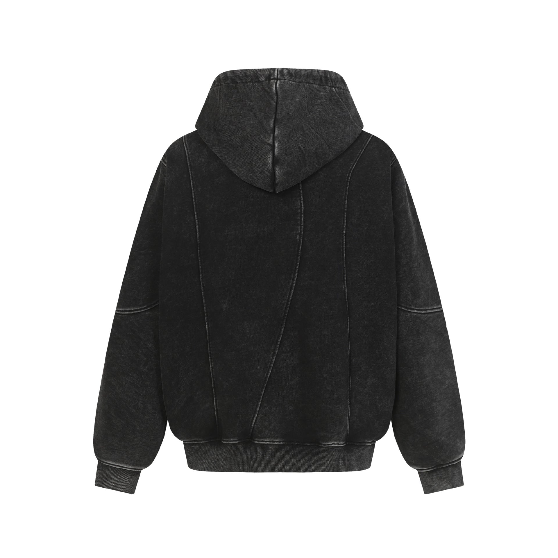 Gathered Waved Hoodie