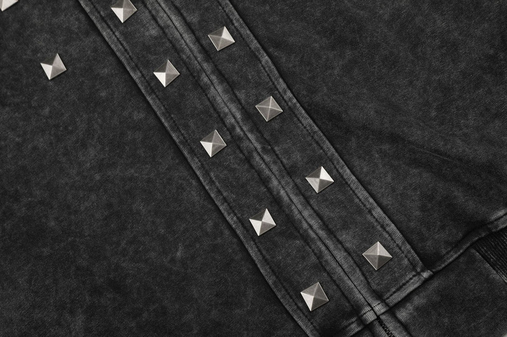 Napoleon Pyramid Stud Zip-up Hoddie