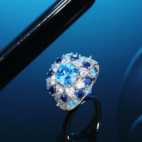 ROYAL BLUE QUEEN RING
