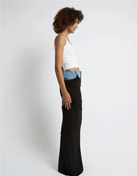 DENIM PENCIL SKIRT