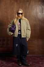 Classic Baggy Flight Funnel Denim Jackets