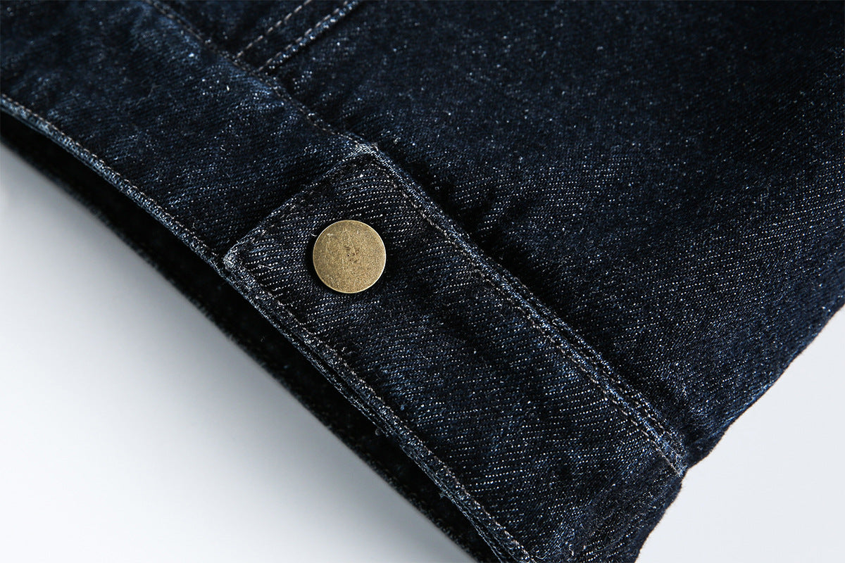 Detachable Faux Fur Denim Jacket