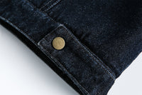 Detachable Faux Fur Denim Jacket