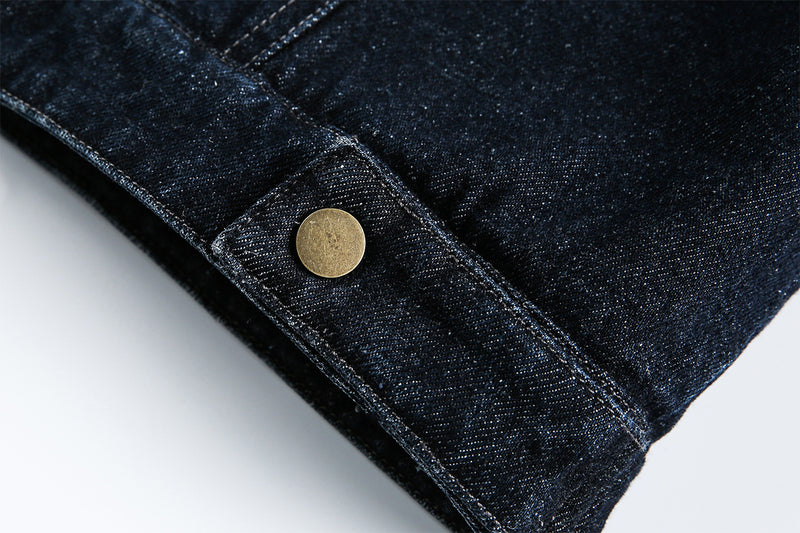 Detachable Faux Fur Denim Jacket