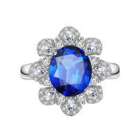ROYAL BLUE OVAL RING II