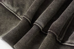 Splited Washed Zip-up Hoodie