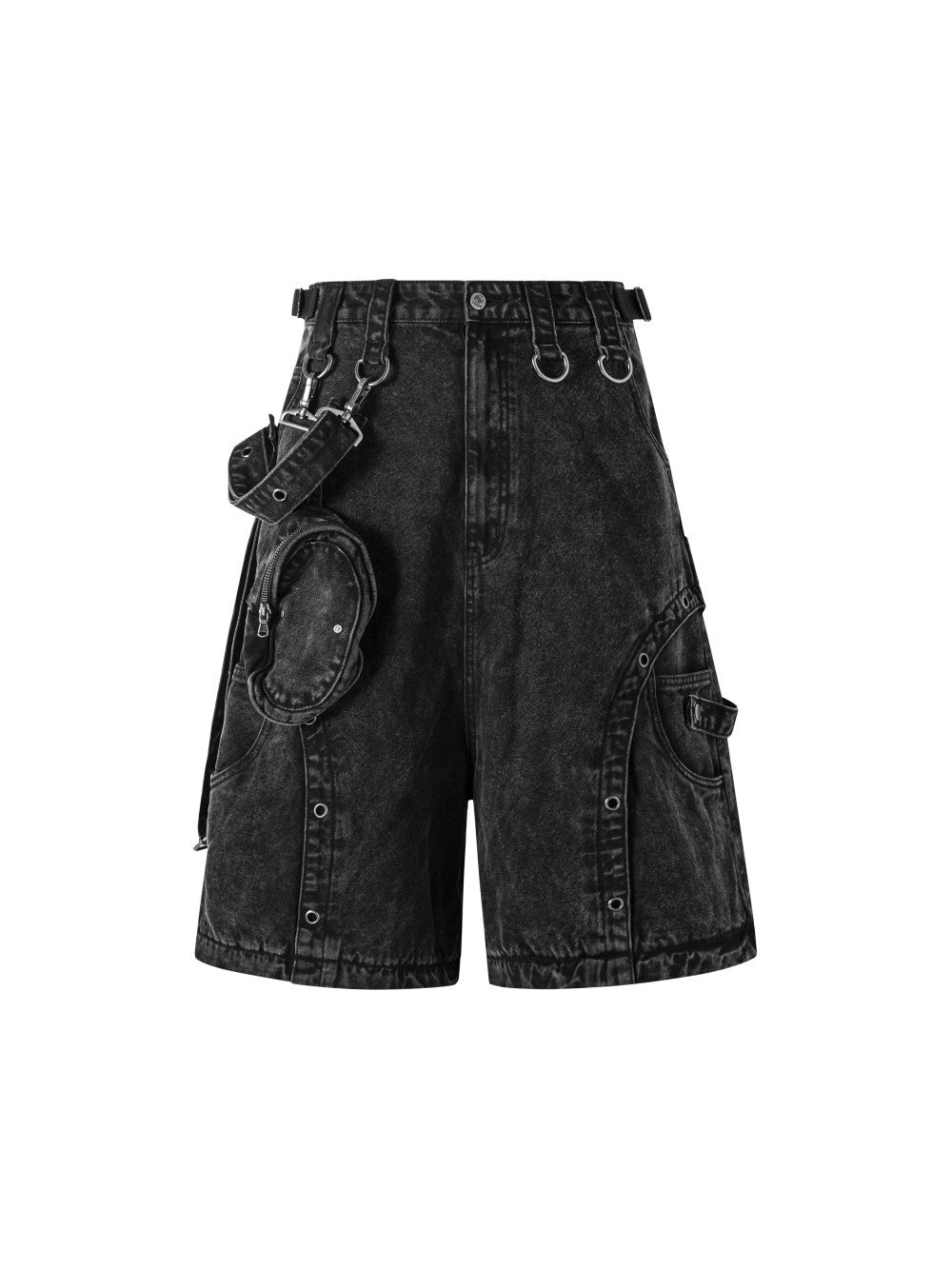 Detachable Cargo Denim Pants