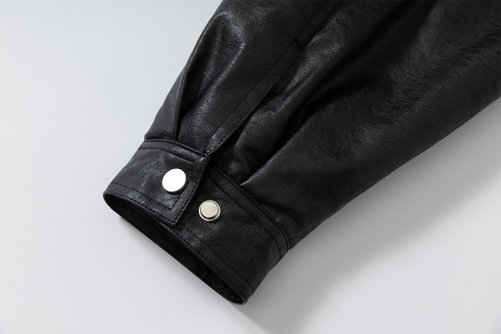 Detachable Fleece Neck Oversized Flight Bomber Jacket