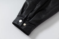 Detachable Fleece Neck Oversized Flight Bomber Jacket