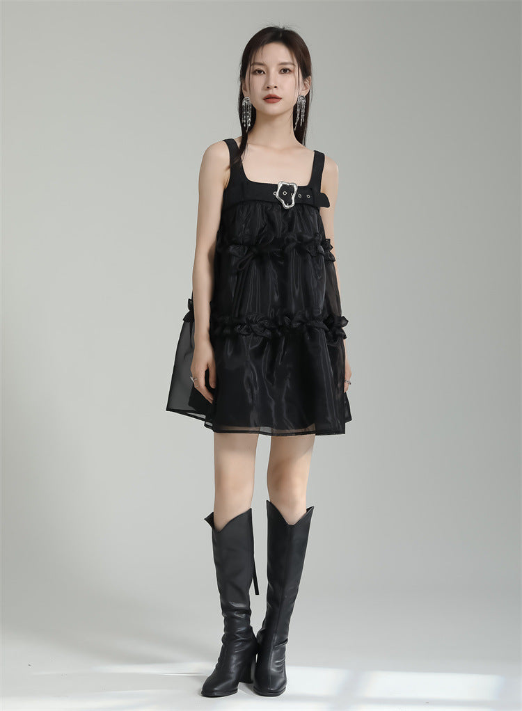 GATHERED BLET DRESS