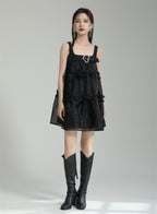 GATHERED BLET DRESS