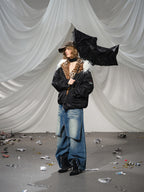 Leopard Fleeced Faux Fur Hooded Flight Jackets