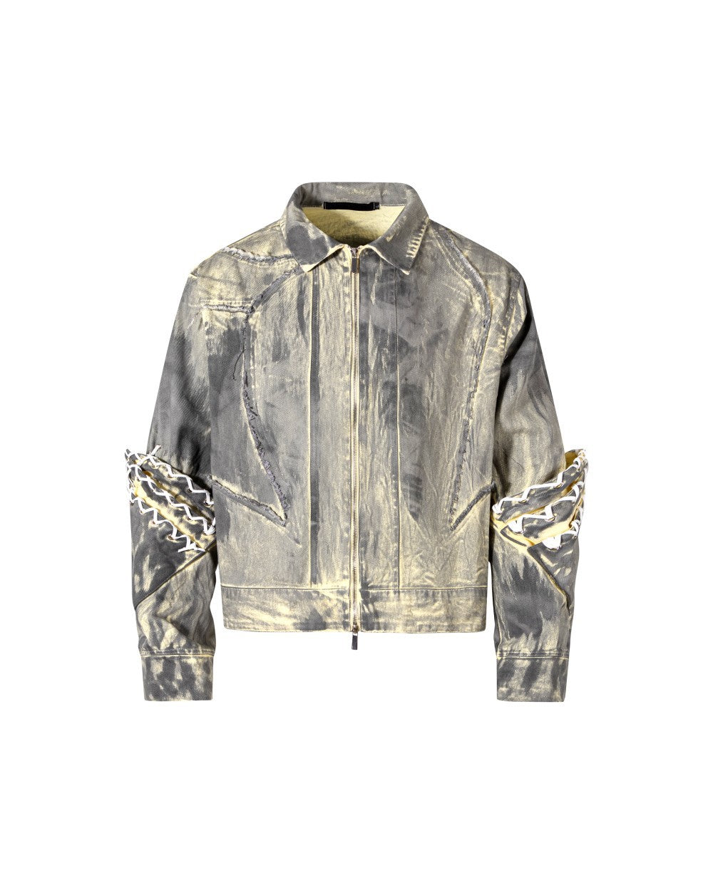 Spaced Metal Gather Jacket
