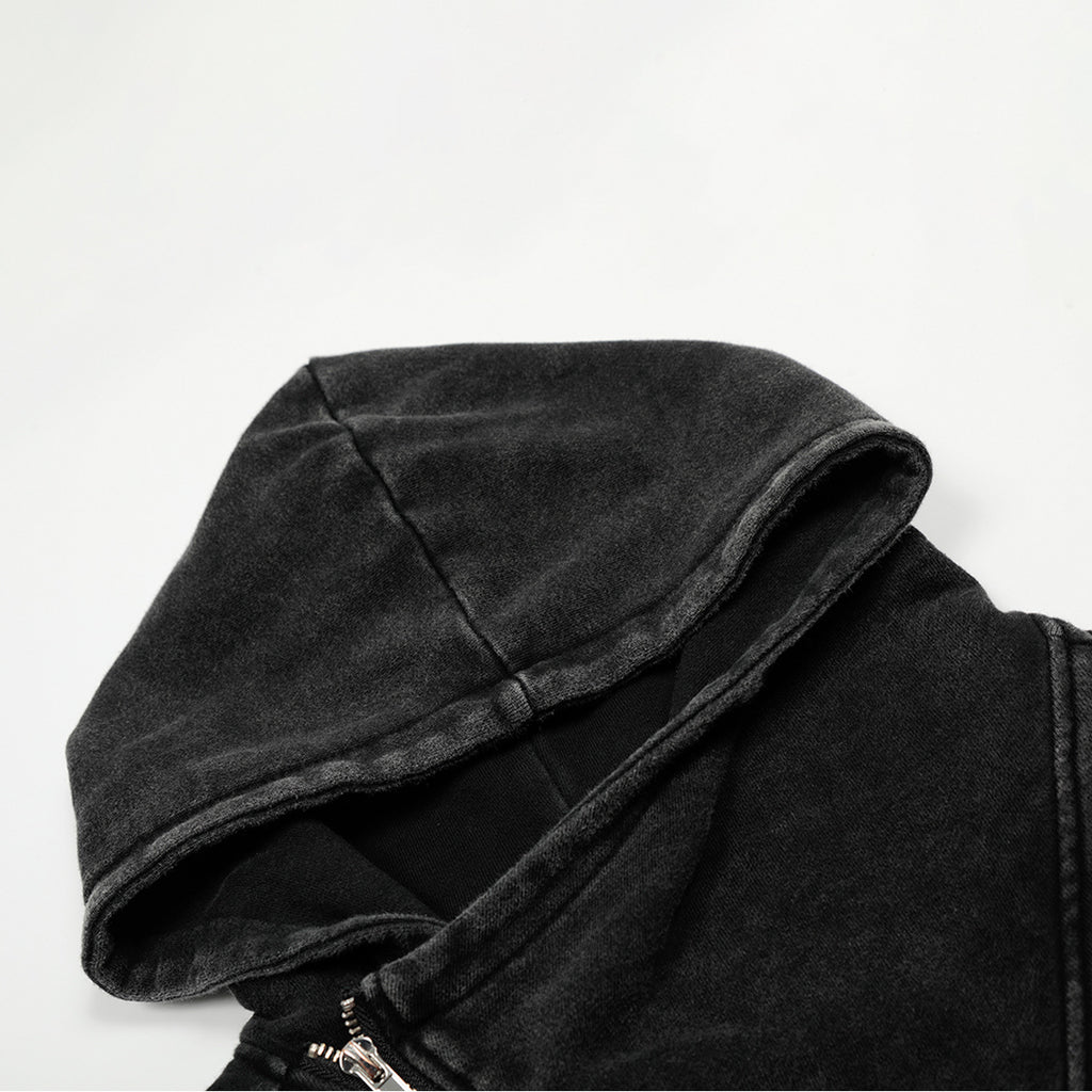 Asymmetrical Zip-Up Hoodie