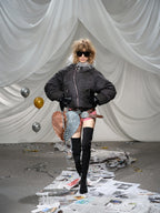 Asymmetrical Zip Hooded Jacket