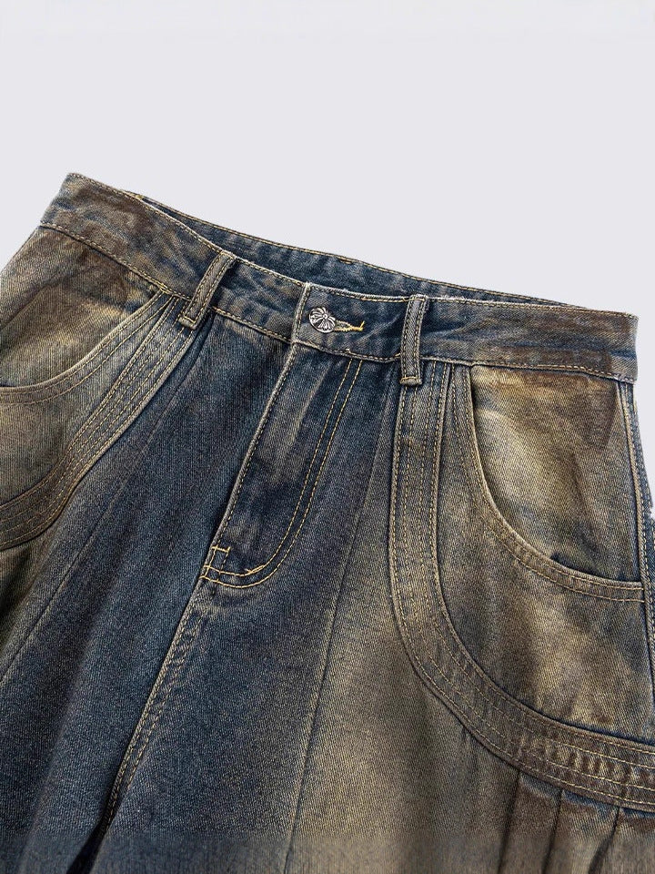 Dirt Stringed Denim Pants