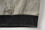 Curved Distressed Hoodie