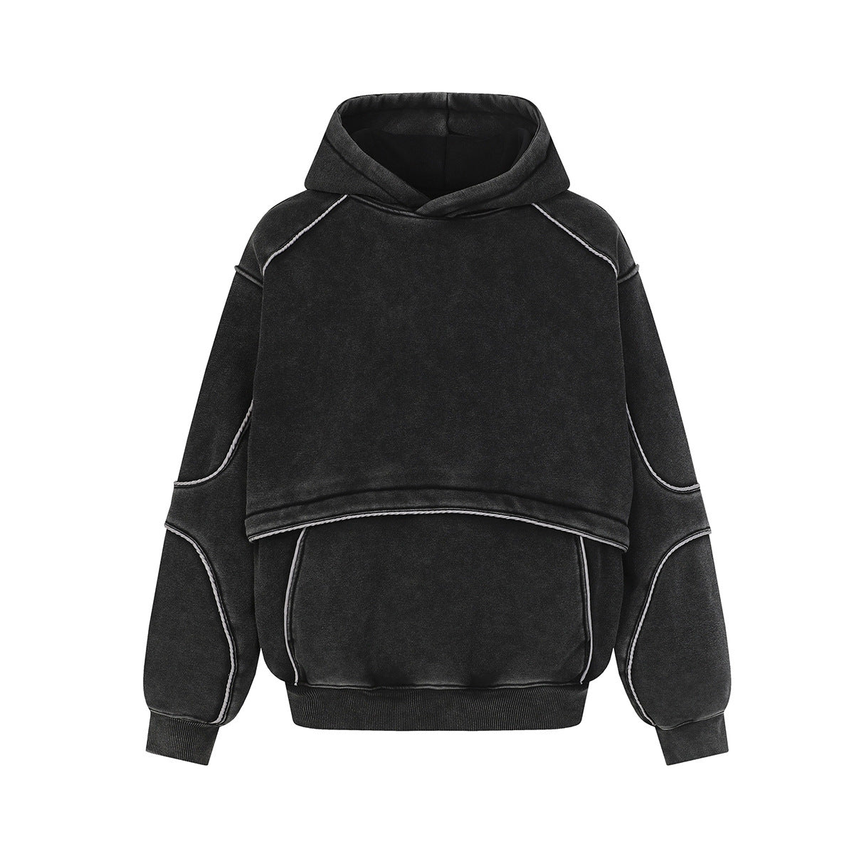 Oversized Layered Hoodie