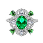 EMERALD FLORA RING