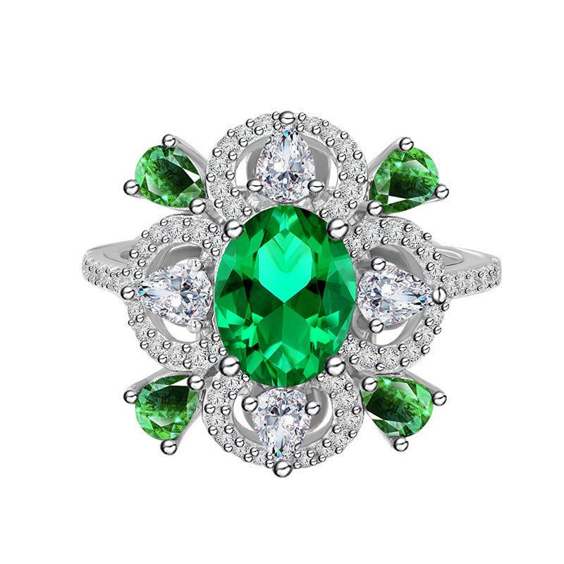 EMERALD FLORA RING