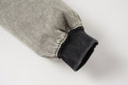 Curved Distressed Hoodie