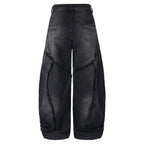 Heavy Wash Distressed Denim Pants