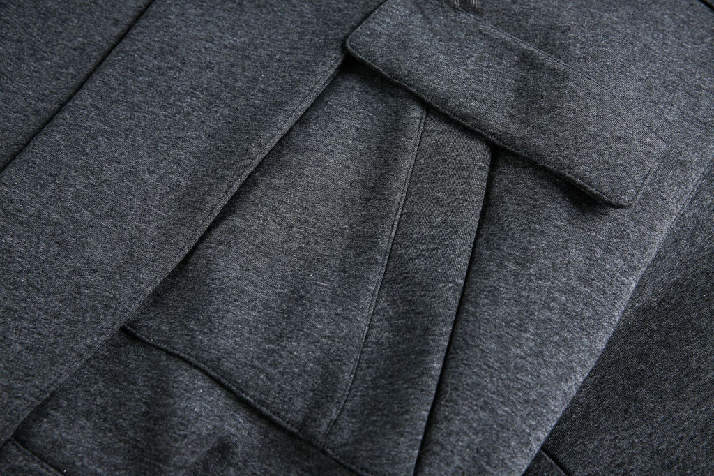 Grey Detachable Faux Fur Neck Hiking Jacket