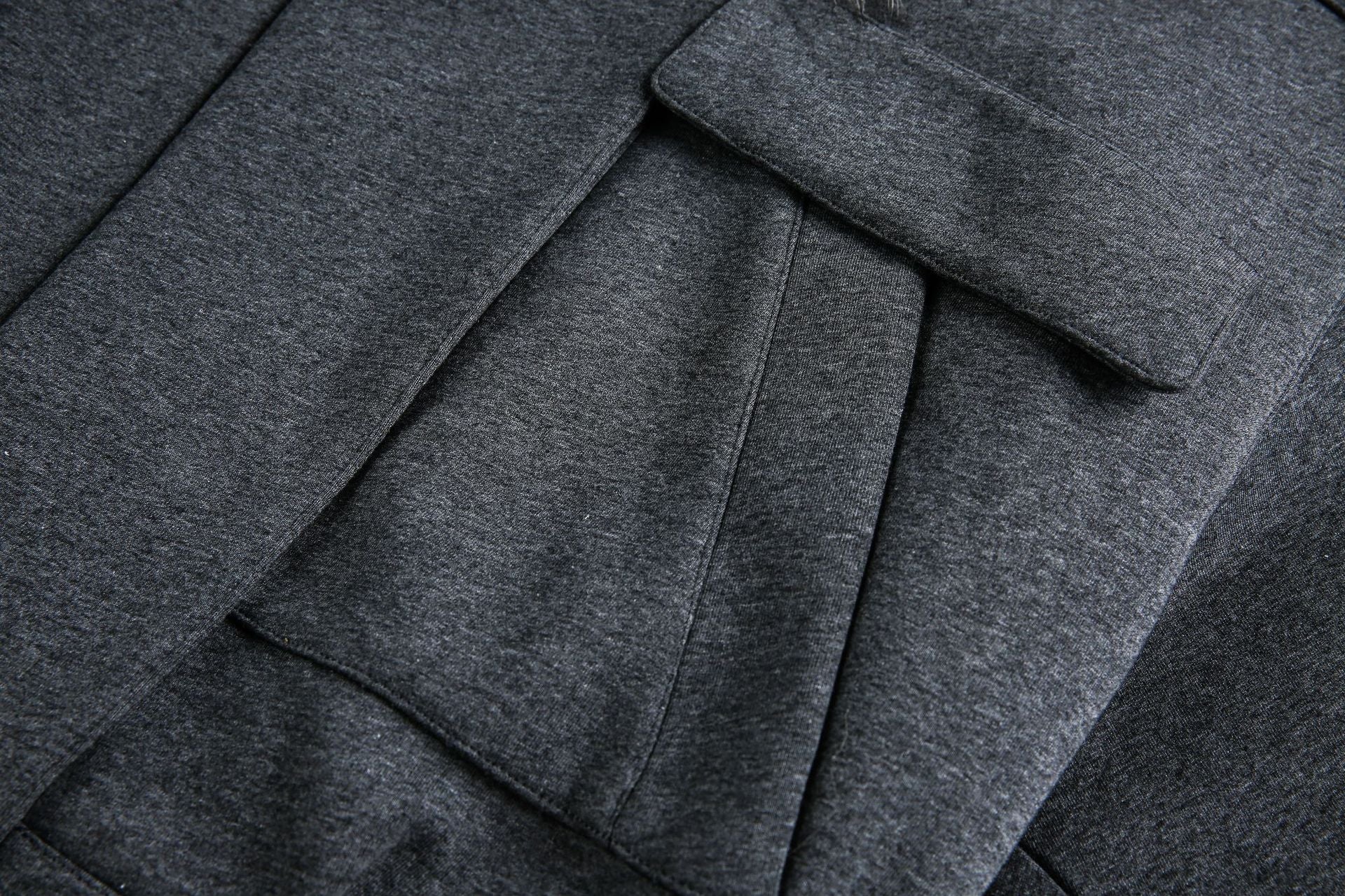 Grey Detachable Faux Fur Neck Hiking Jacket