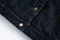 Detachable Faux Fur Denim Jacket