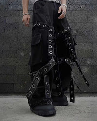 Belted Bondage Denim Pants