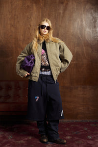 Classic Baggy Flight Funnel Denim Jackets