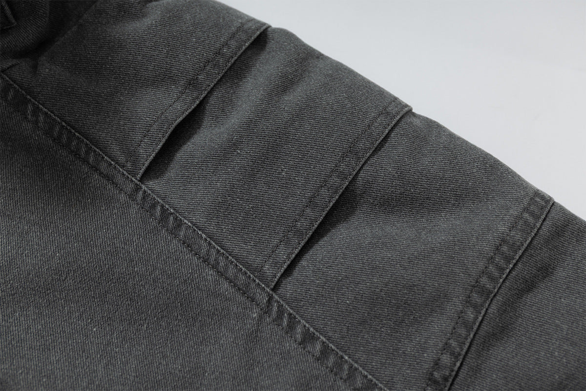 Classic Baggy Flight Funnel Denim Jackets