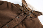 Brown Fleece Neck Funnel Hunter Jackets