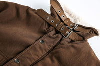 Brown Fleece Neck Funnel Hunter Jackets