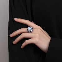 ROYAL BLUE QUEEN RING