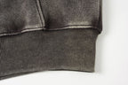 Splited Washed Zip-up Hoodie