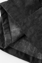 Pleated Wash Black Denim Pants