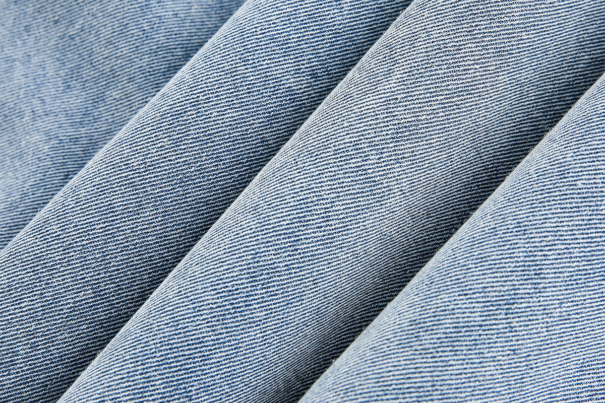 Miu Fleece Lapel Denim Jacket