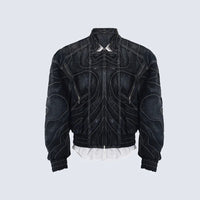 Wave Stitched Denim Jackets