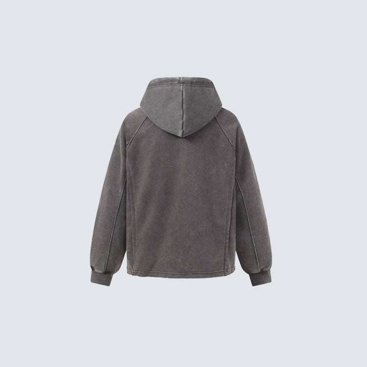 Asymmetric Zipped Hoddie